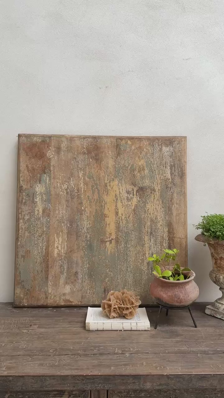 Antique Indian Abstract Wall Art Panel | Nauticus