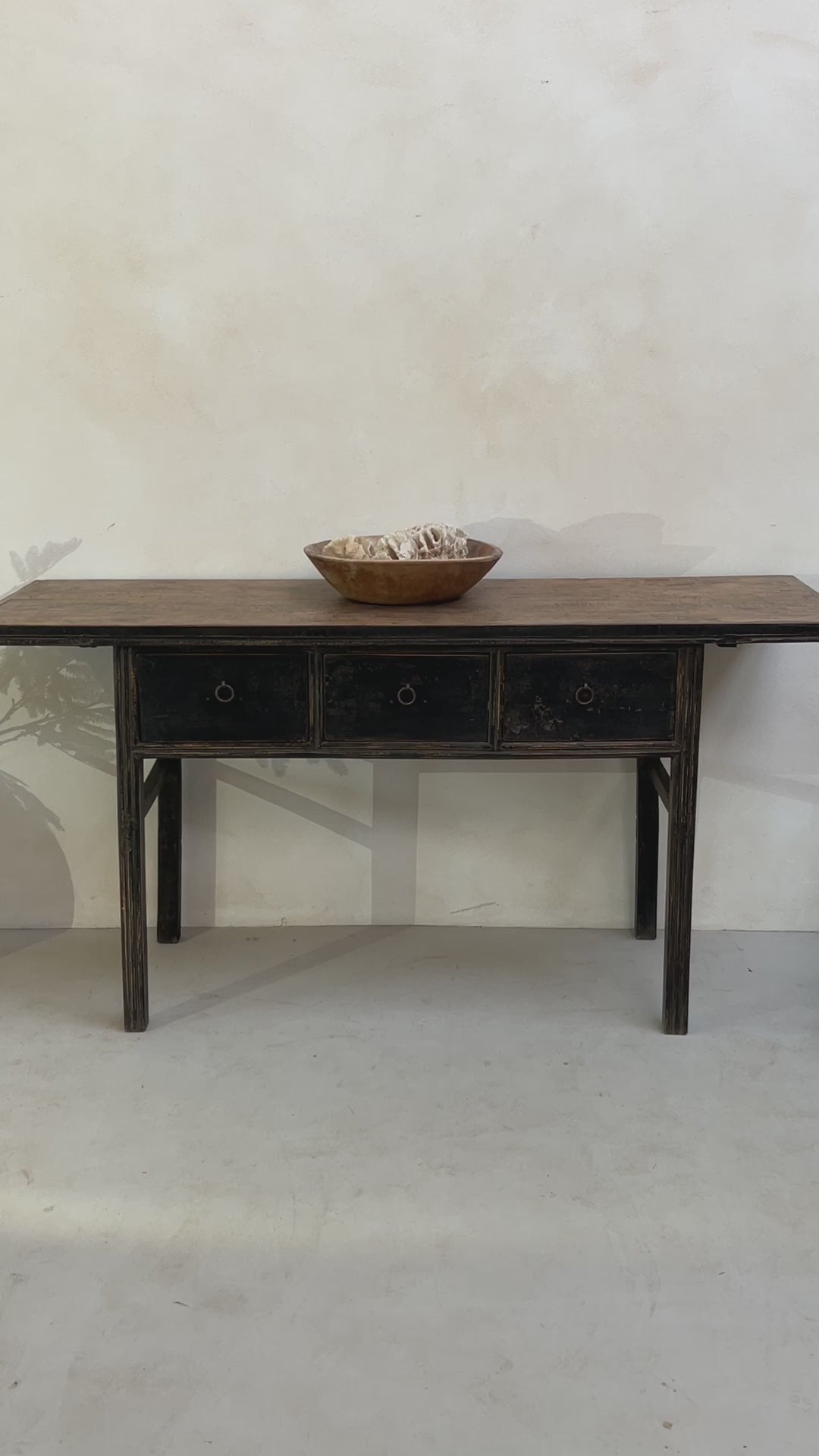 Antique Black Console Table | Stow