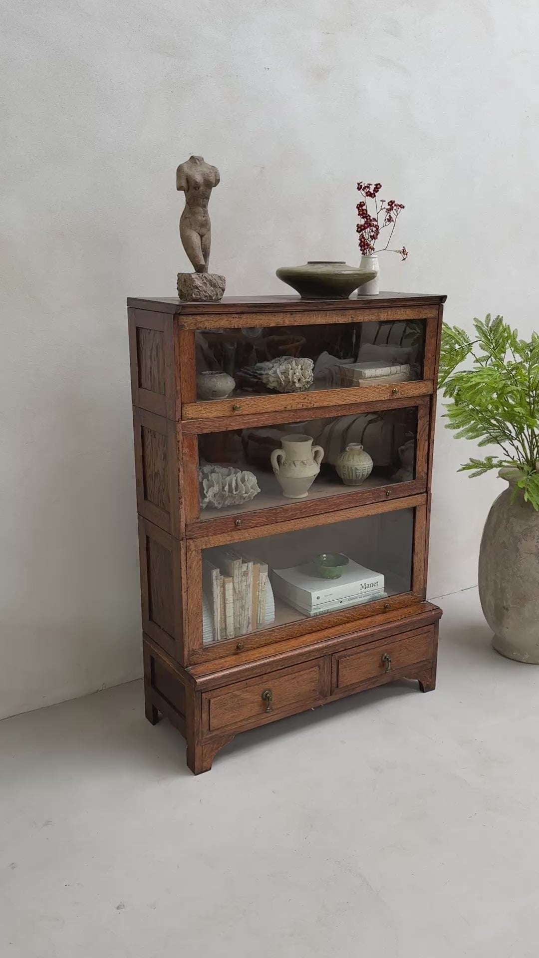 Antique Globe Wernicker Glazed shelving Louvre