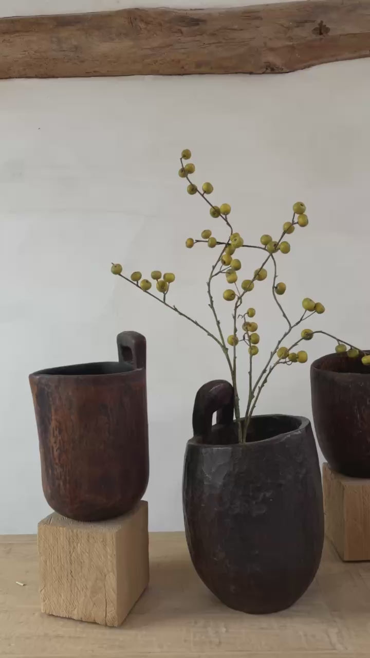 Antique African Wooden Borana Pot