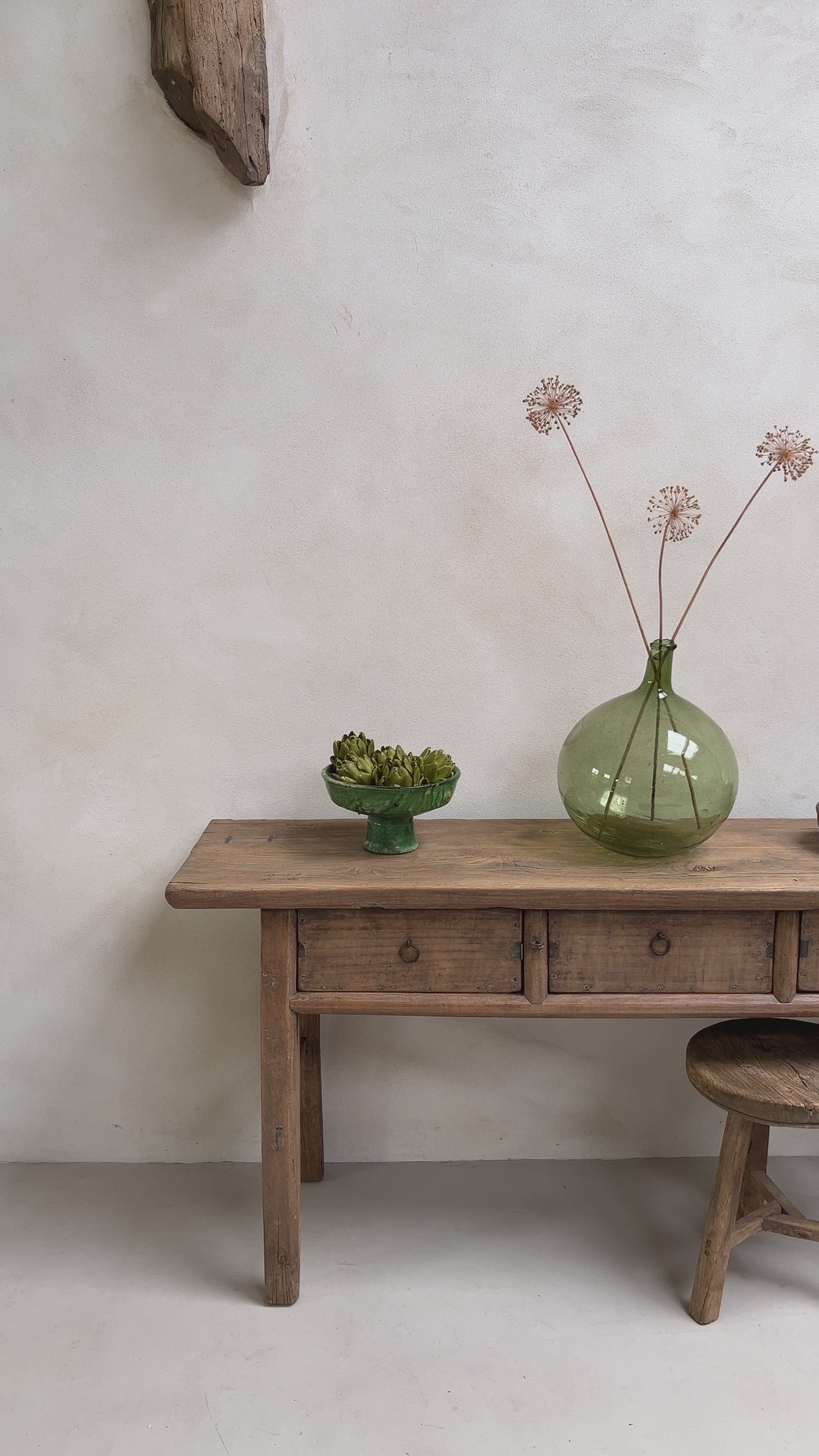 Antique dark wood console table | Hambledon