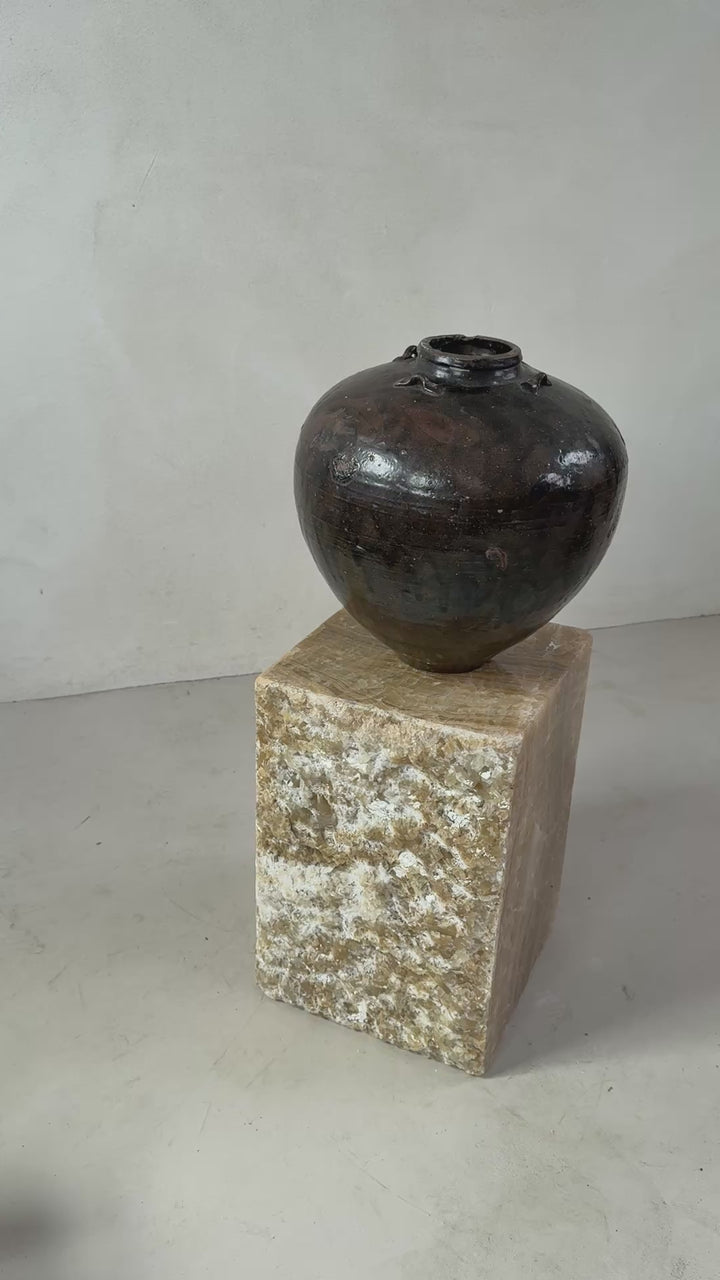 Solid Onyx Plinth | side table