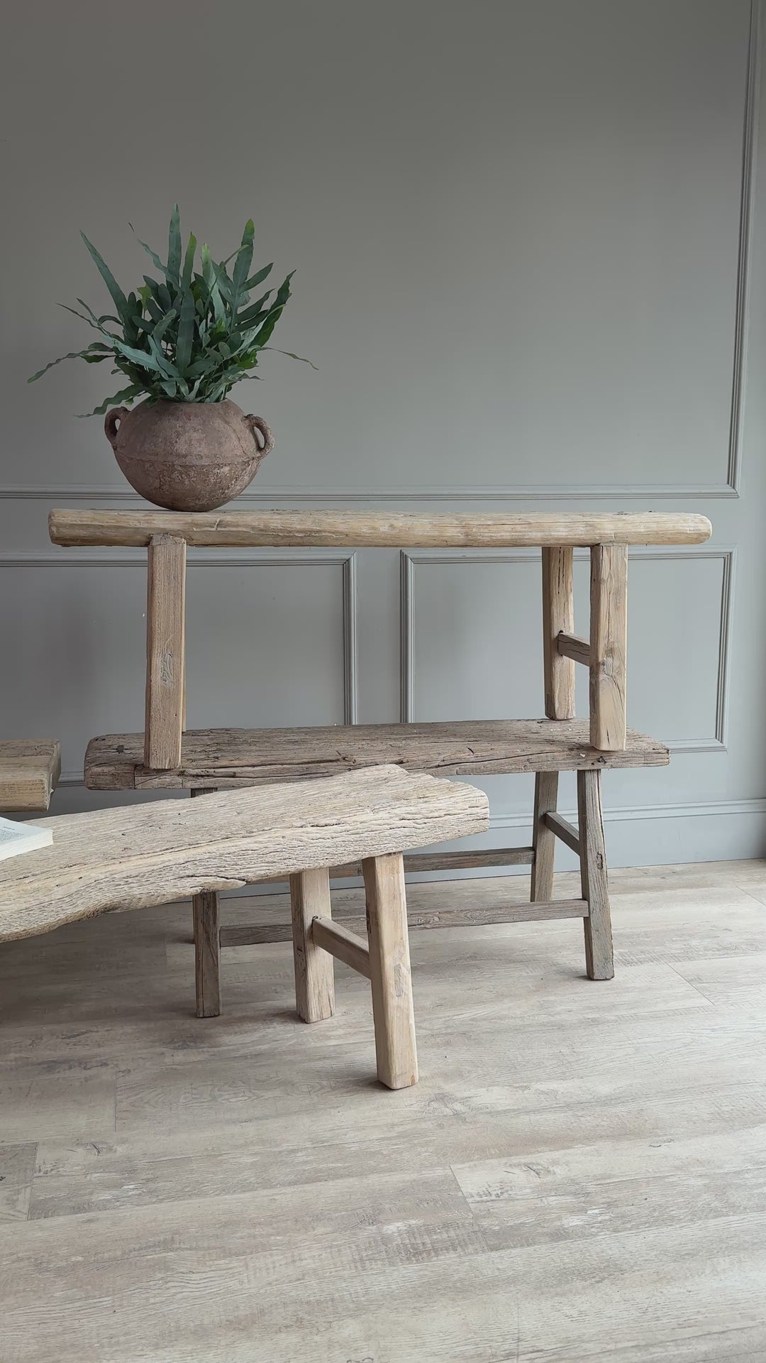 Unique rustic benches above 120cm long