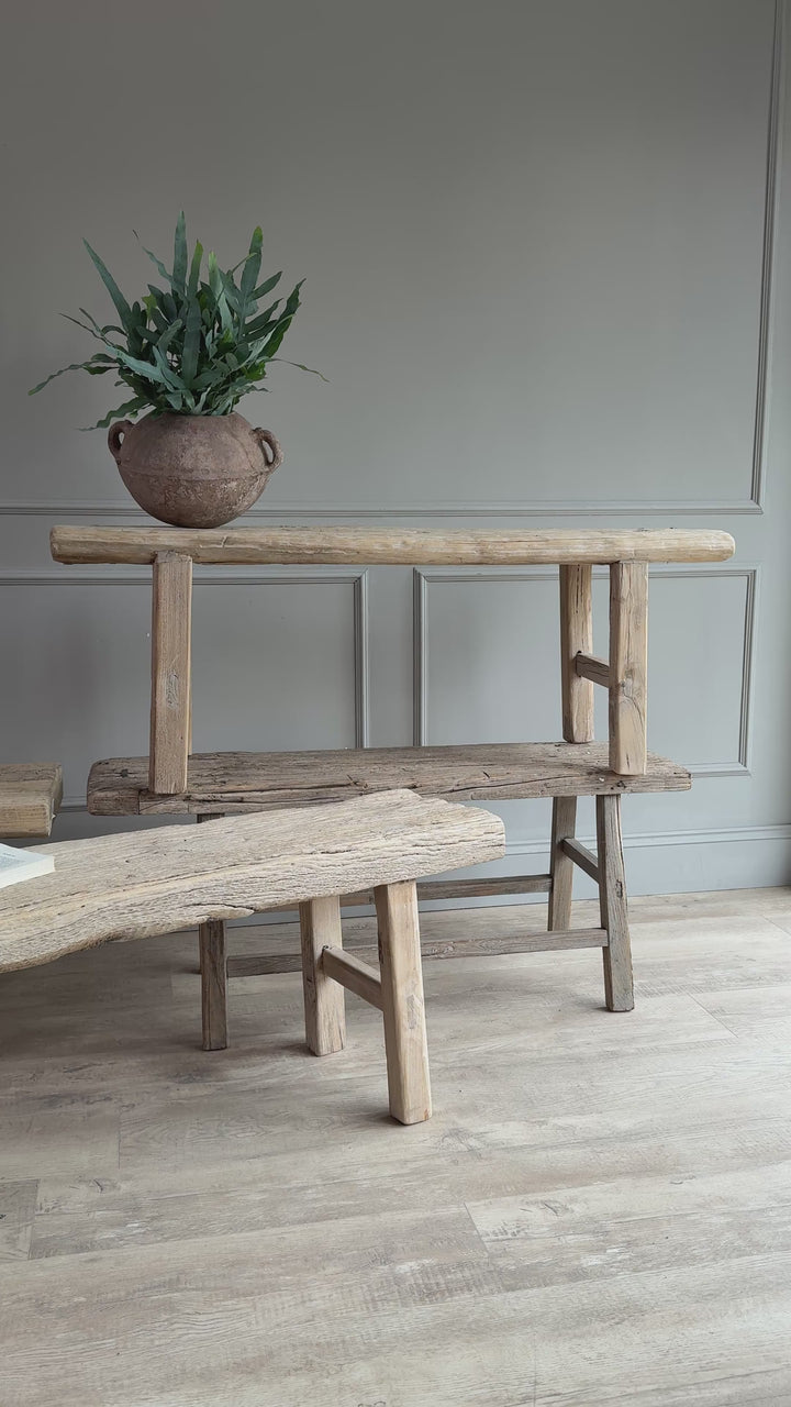 Unique rustic benches above 120cm long