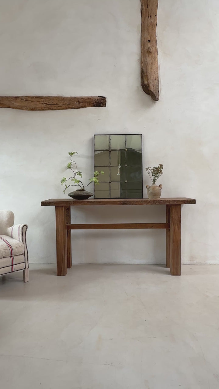 Henley Reclaimed Teak Console Table | Solid Salvaged Wood Console Table