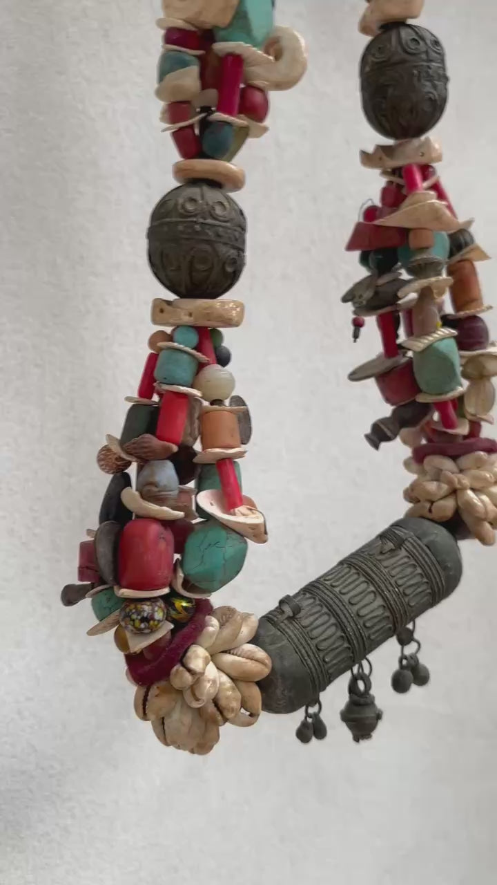 Antique Moroccan Beaded Necklace | No1