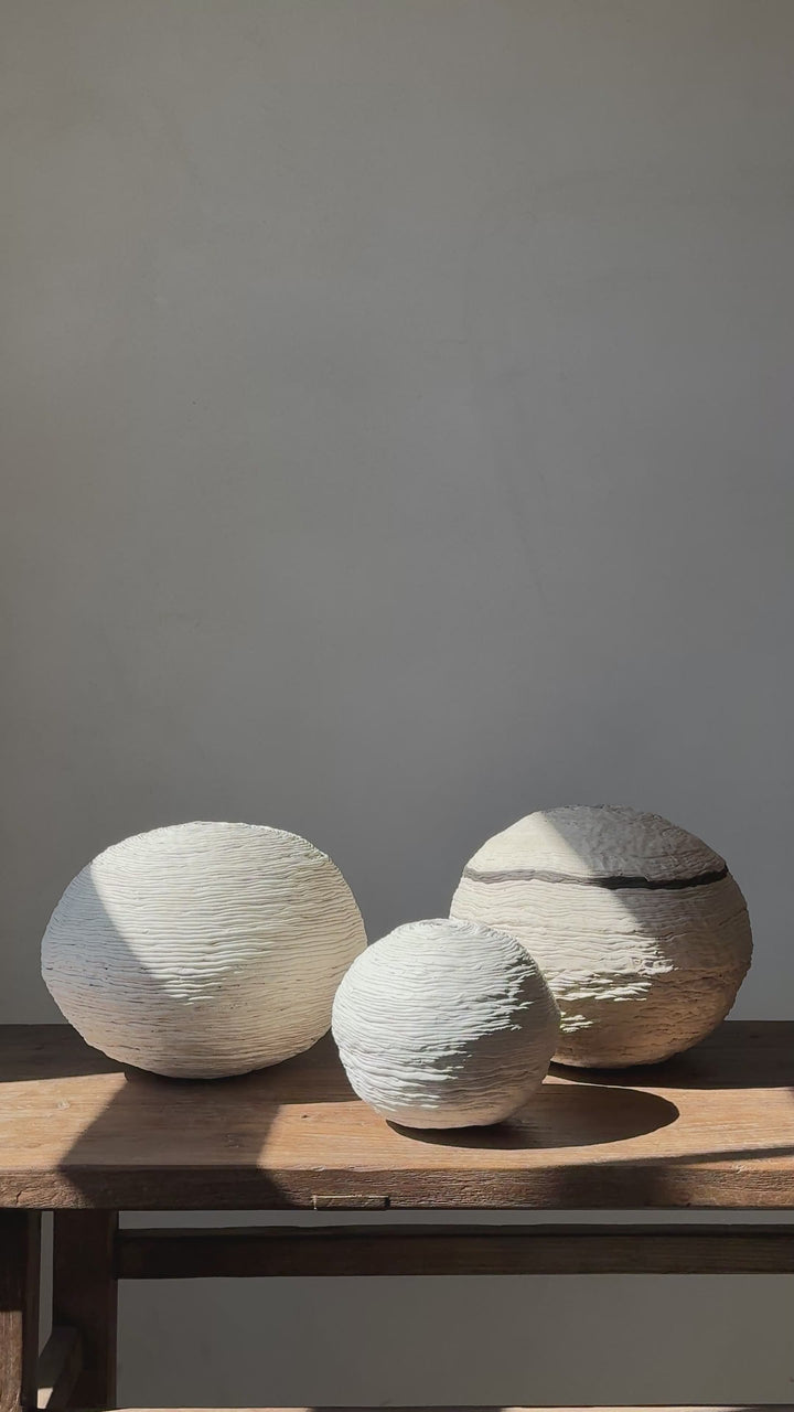 Hand-Formed South African Sculptural Ceramic Vessels
