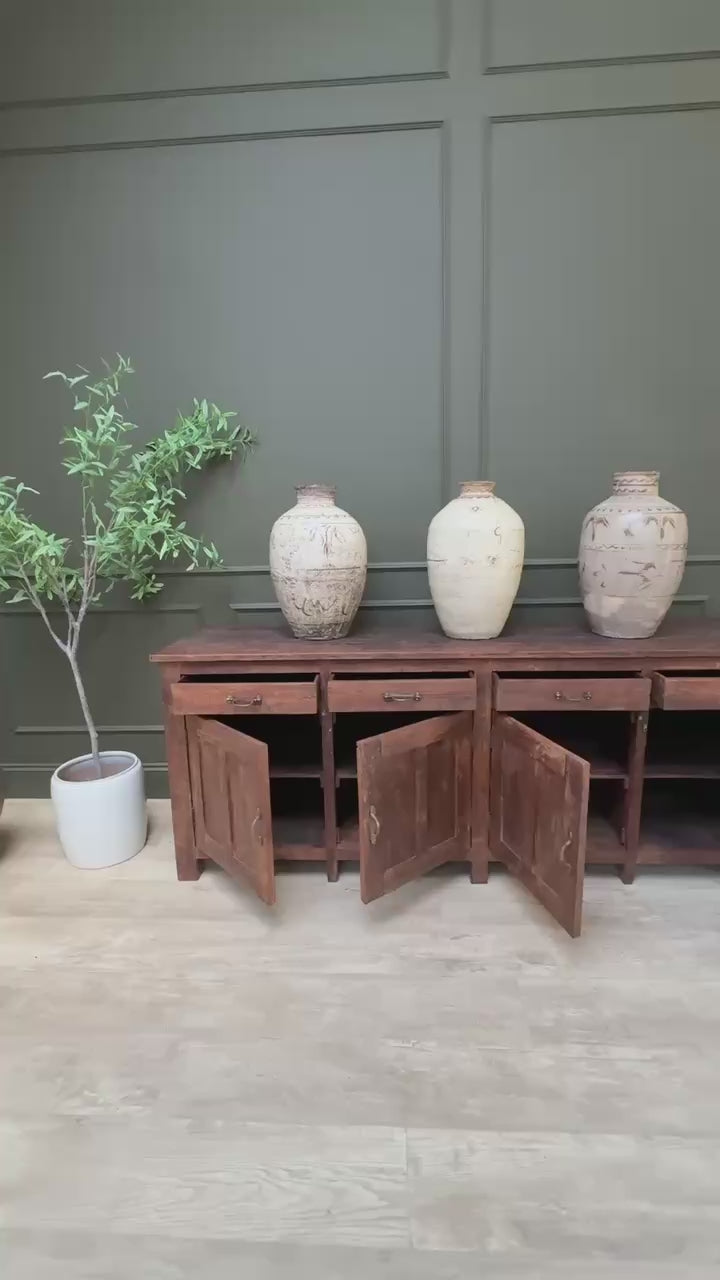 Vintage Dark Wood Sideboard | Vince