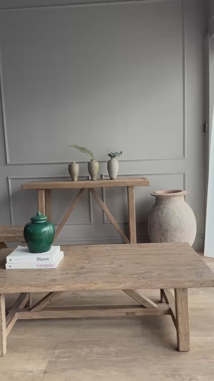Reclaimed Rustic Elm Console Table | Cambridge