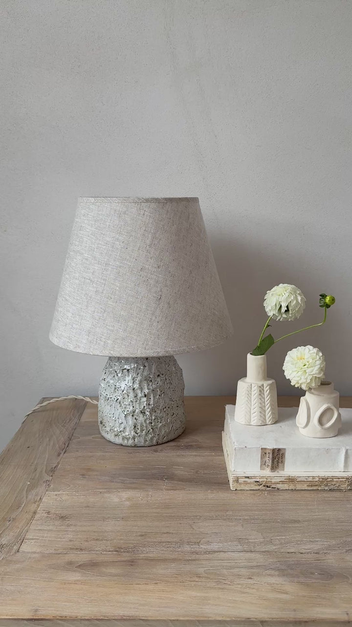 Natural Glazed Ceramic Table Lamp
