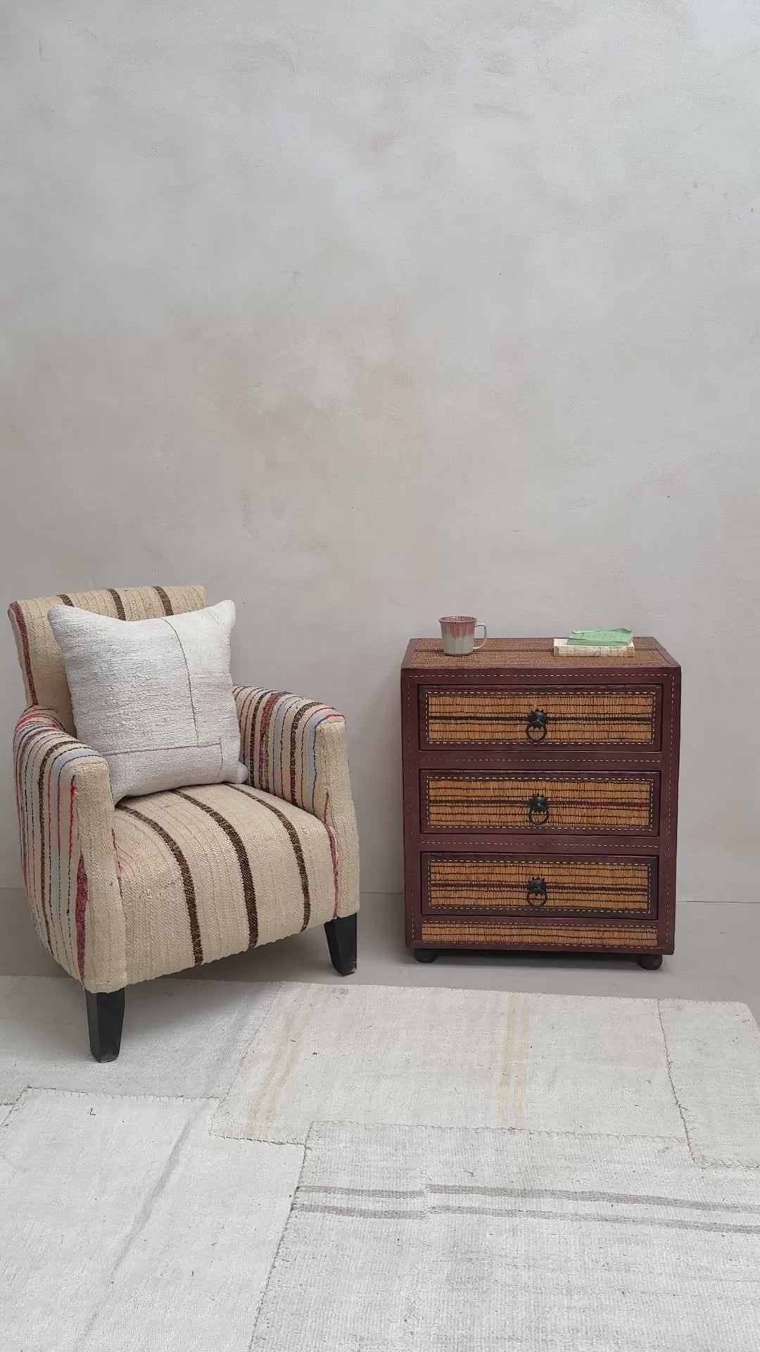 Nomadic Stripe Chest Of Drawers