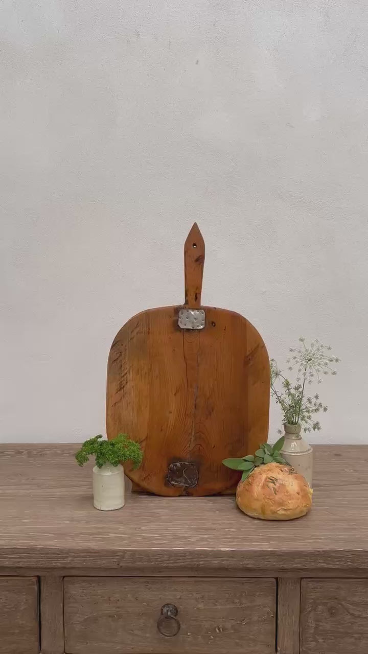 Small Antique Rustic Breadboard (Select from photo)