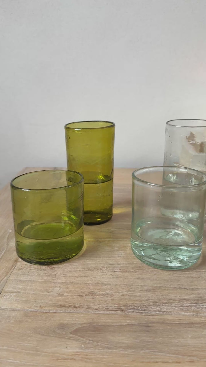 Tall Hand Blown Glass