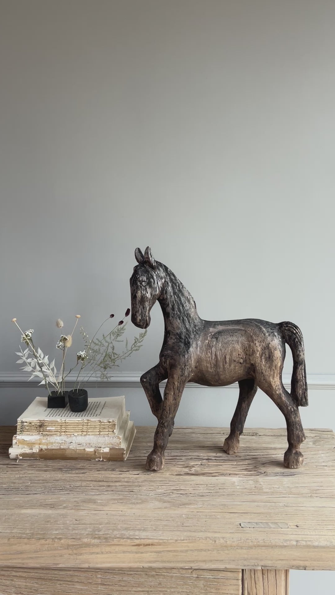 Antique Handmade Wooden Horse No:1