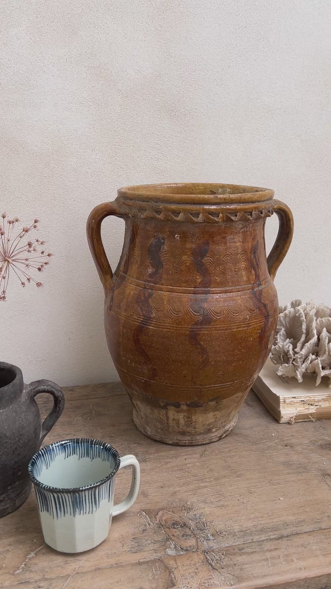 Antique Mediterranean Urn Florence