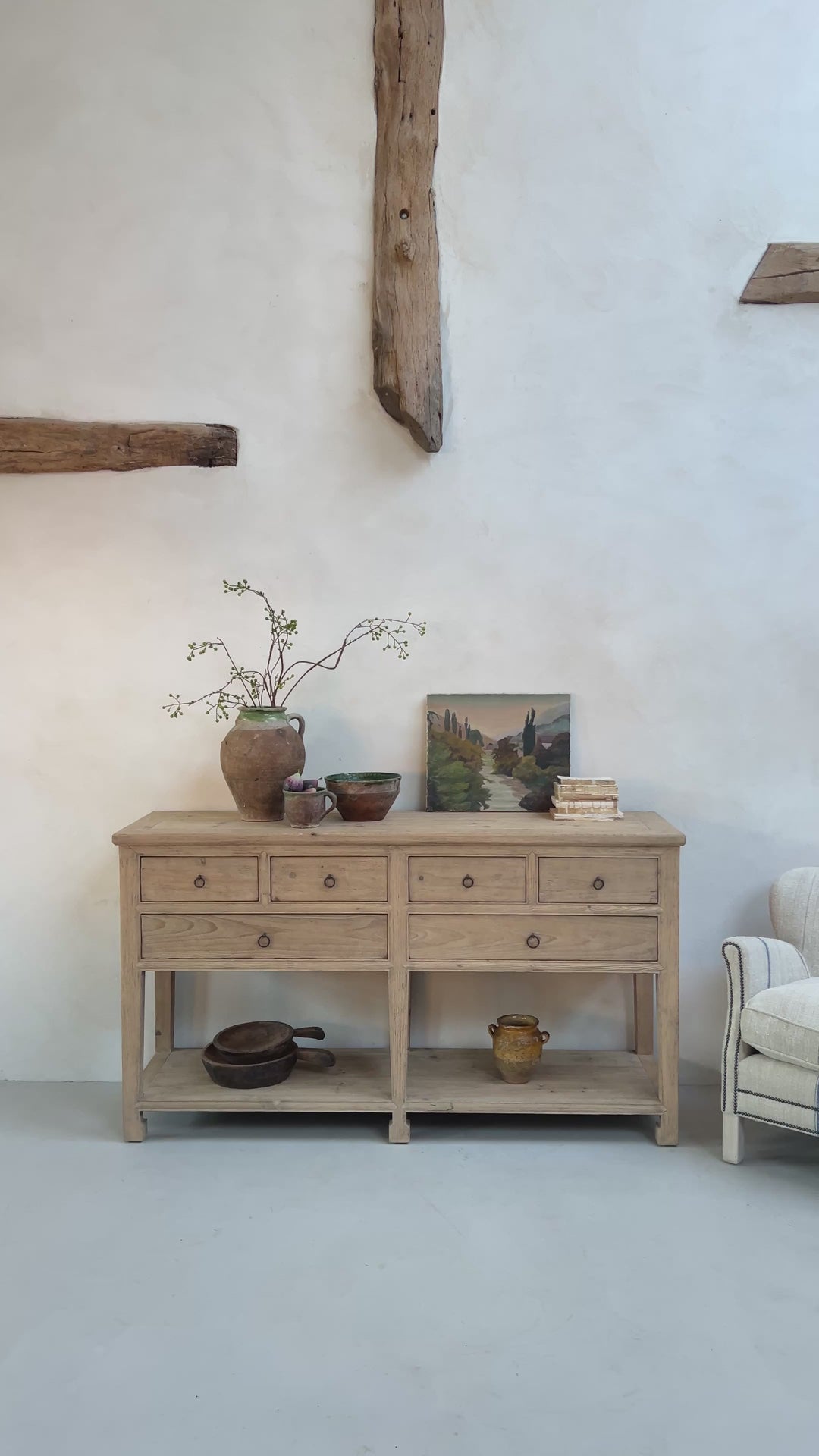 Reclaimed Console Table Virginia