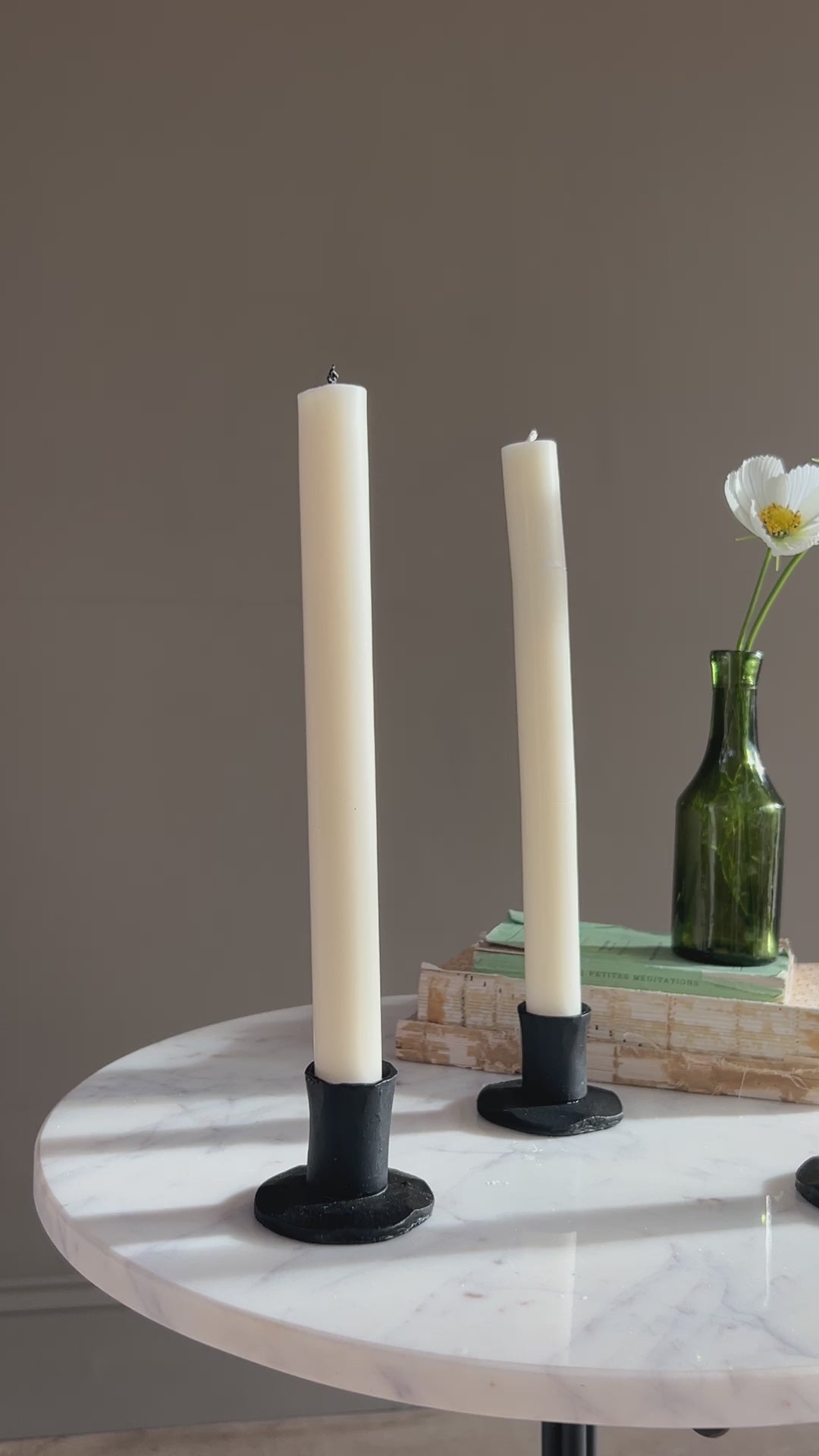 Small Iron Candlestick Holder