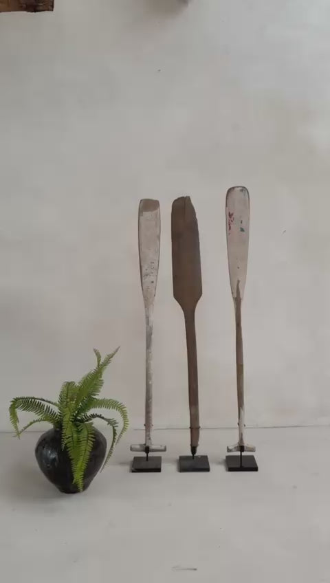 Antique Wooden Oars