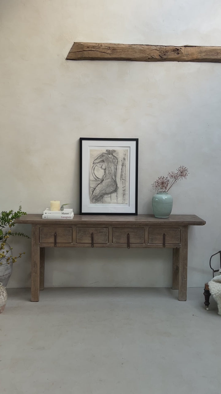 Antique Elm Console Table | Stockbridge