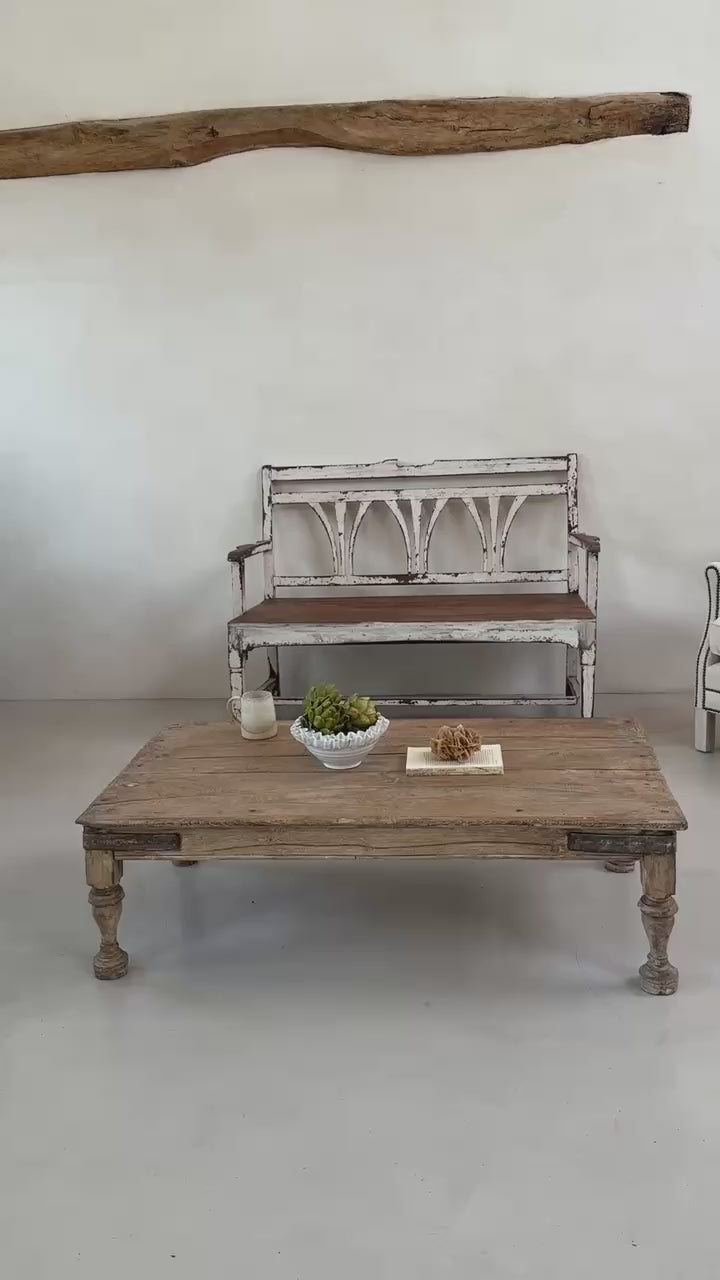 Vintage rustic wooden bench | Jessica