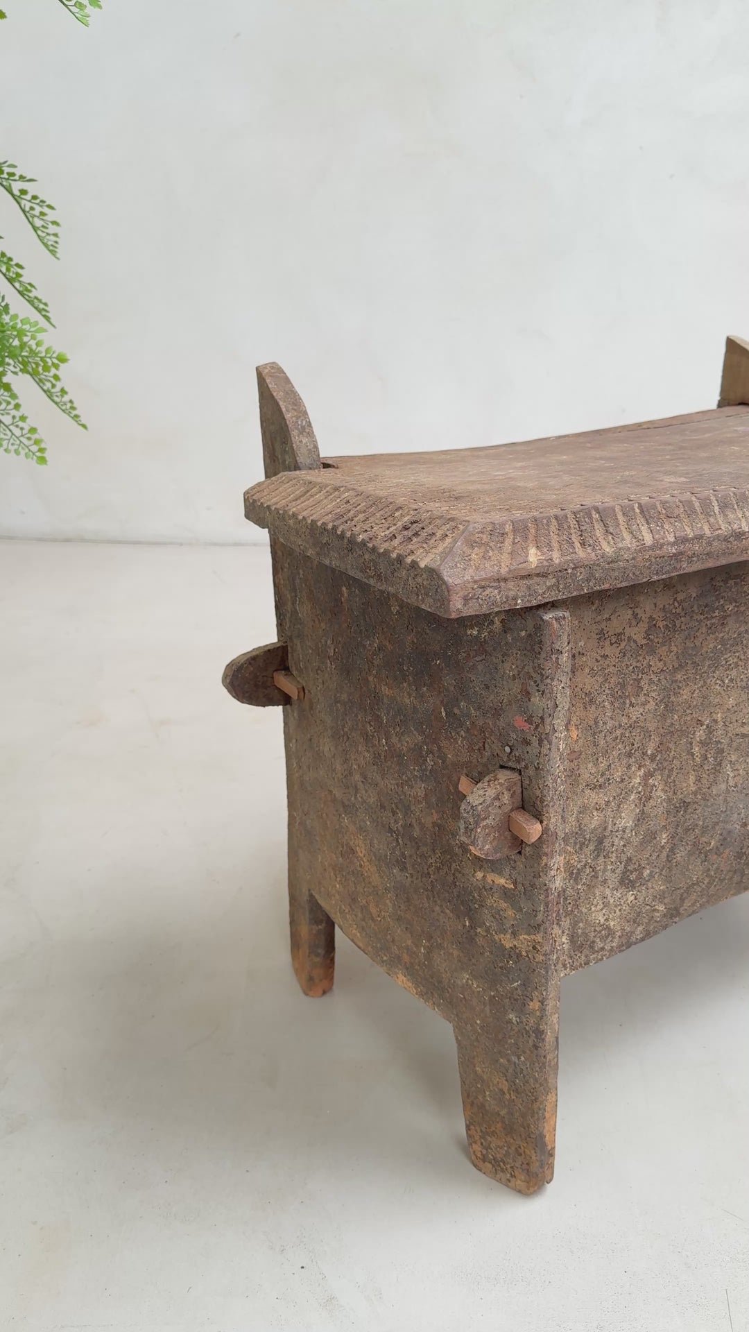Antique wooden coffer storage box | Sandoor