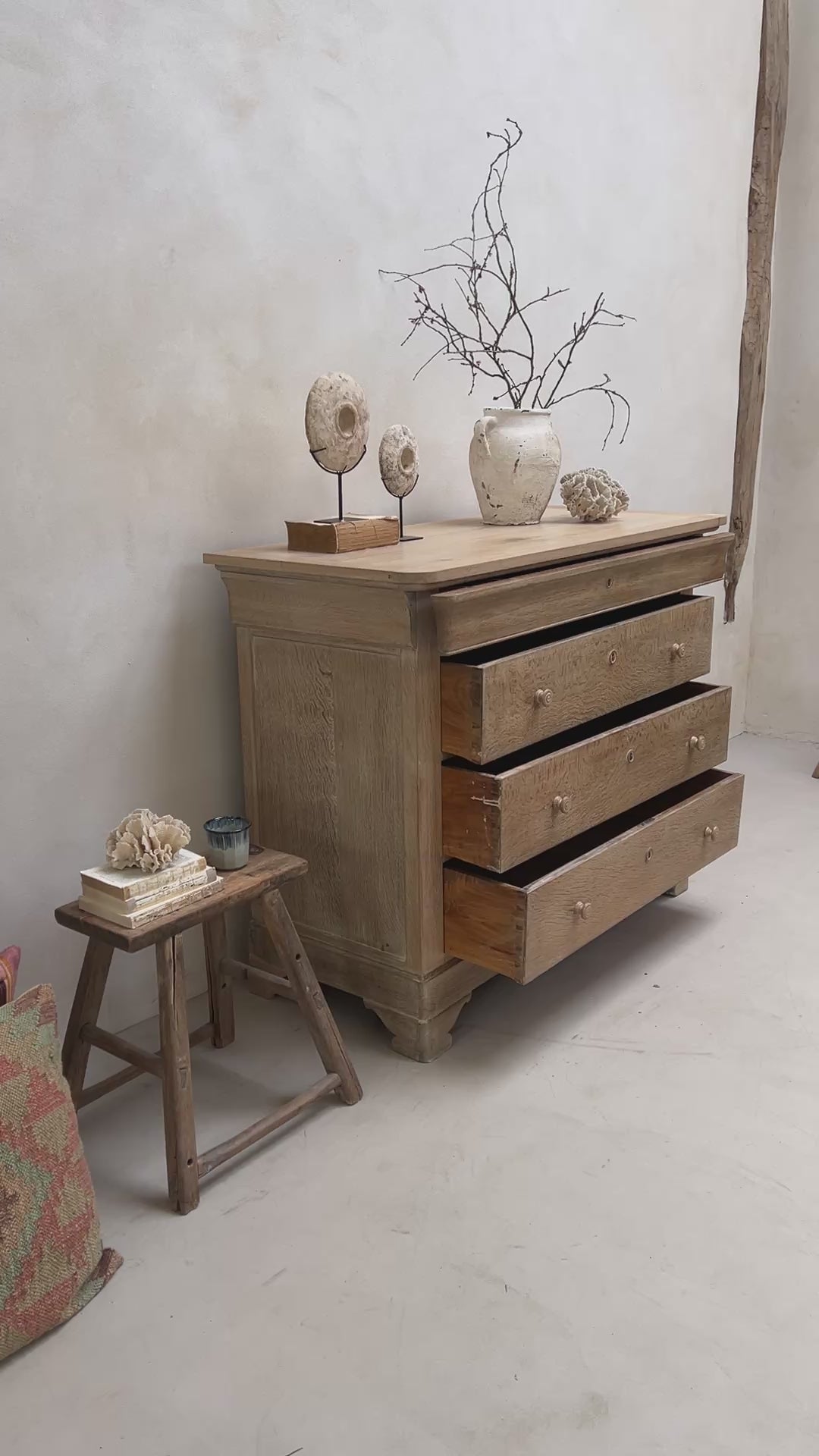 Antique French Oak Chest of Drawers Francois