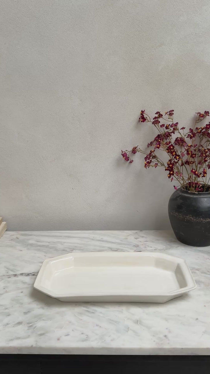 Porcelain serving platter | Florence