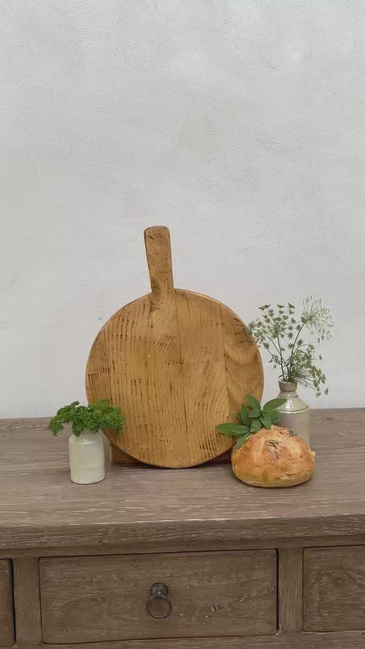 Small Antique Rustic Breadboard (Select from photo)