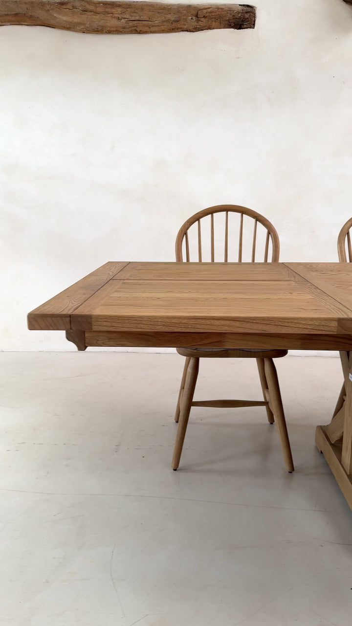 Reclaimed Oak Extending Dining Table