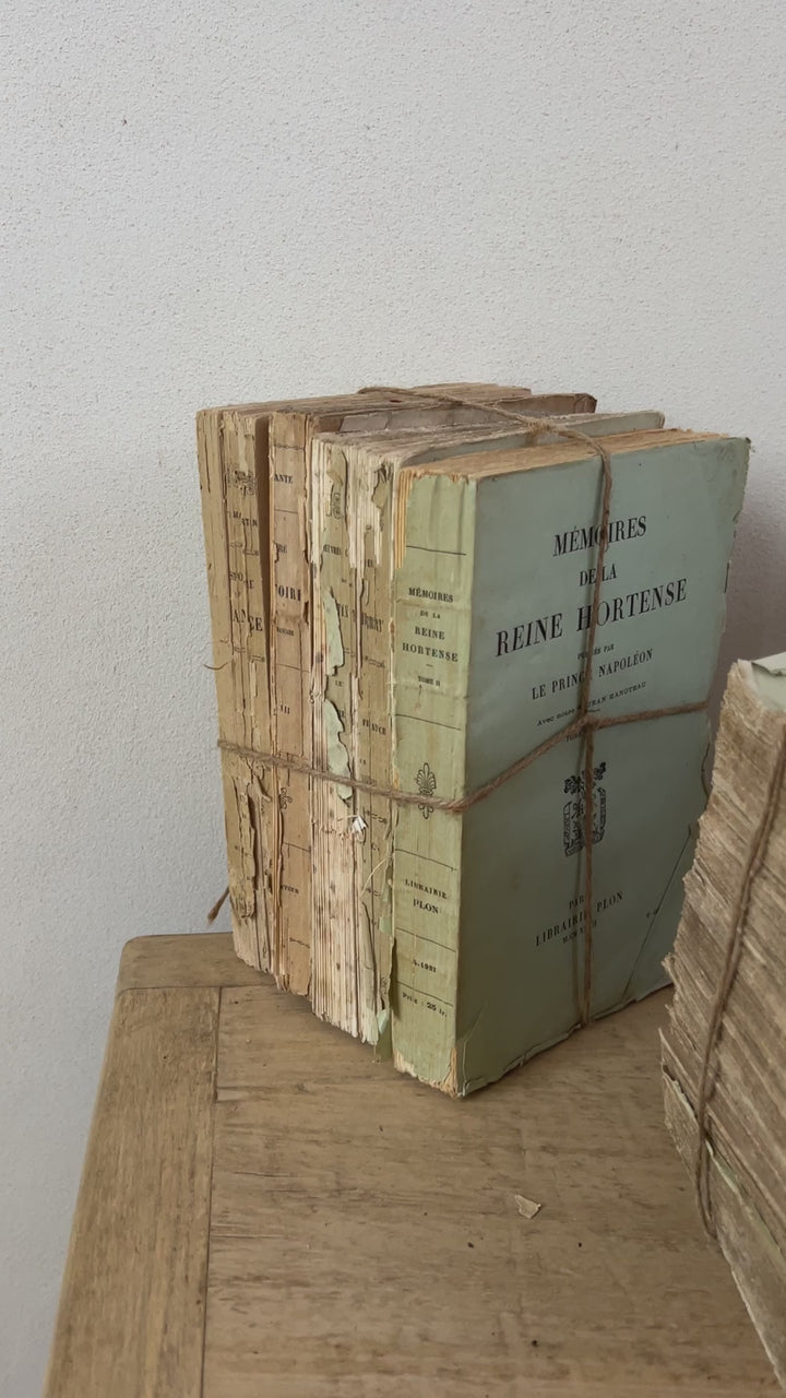 Antique French Four Book Bundle