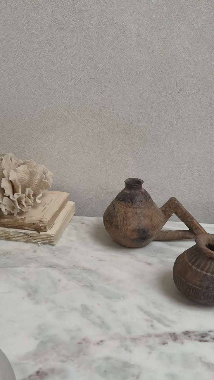 Antique Decorative Indian Wooden pot