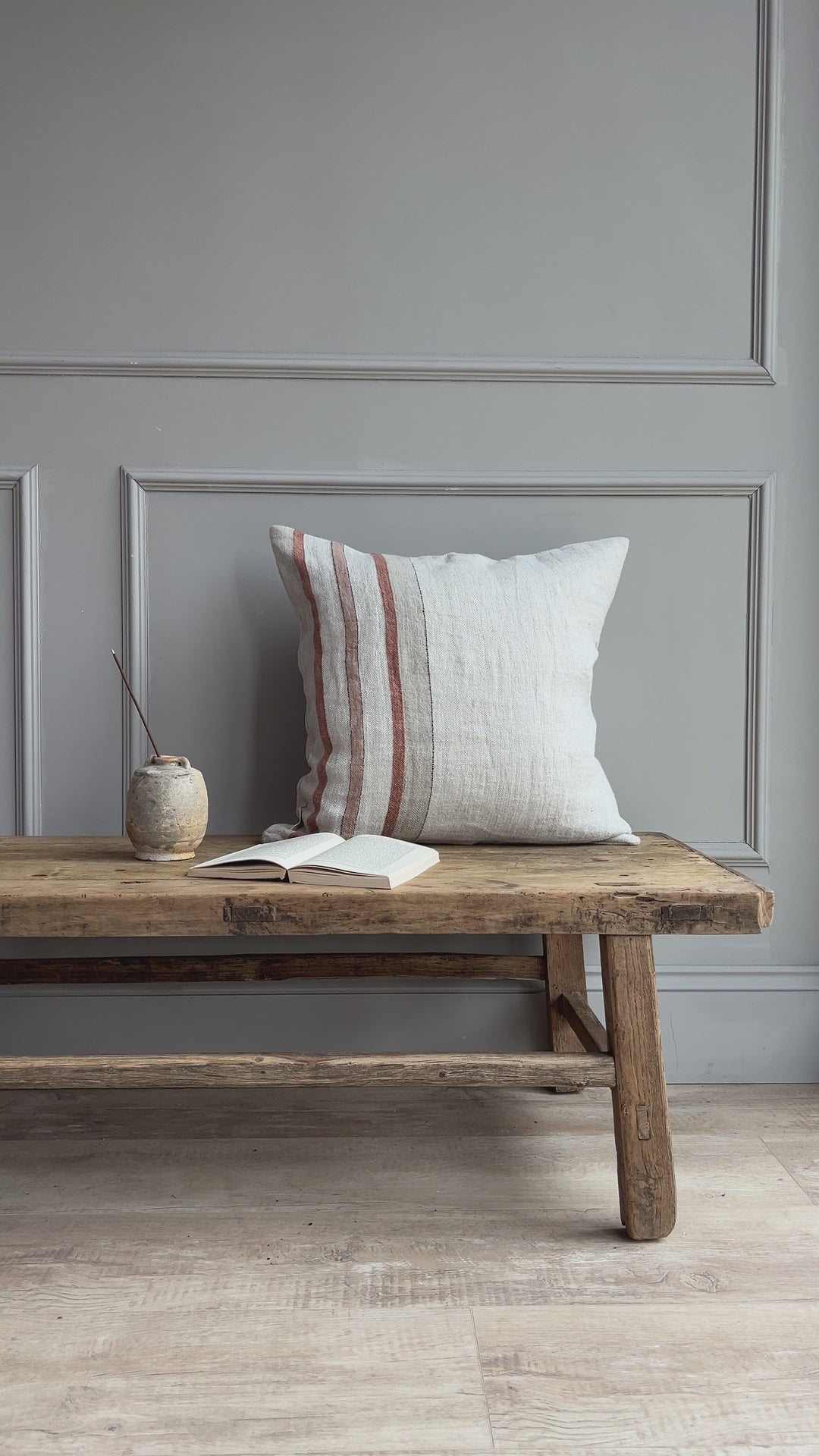 Malmo Stripe Linen Cushion