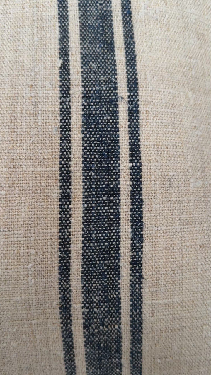 French Grain Sack Linen Armchair No:2
