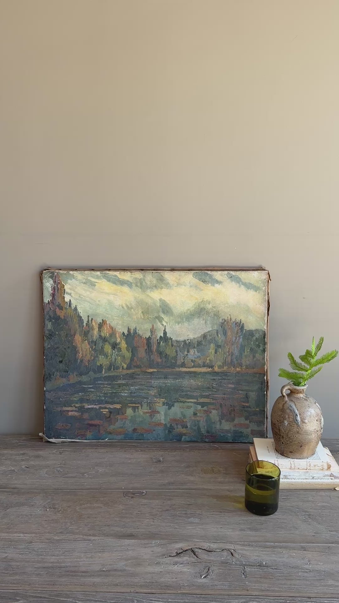 Antique French Impressionist Landscape Painting | Emanuel