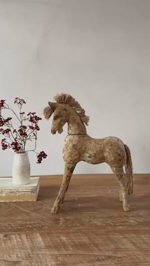 Rustic Primitive Wooden Horse | Apollo