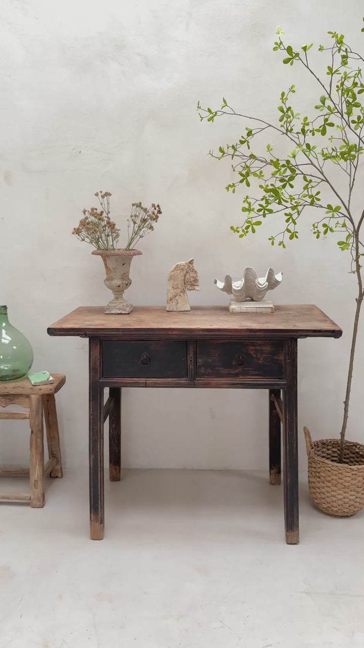 Antique Black Console Table | Blenheim