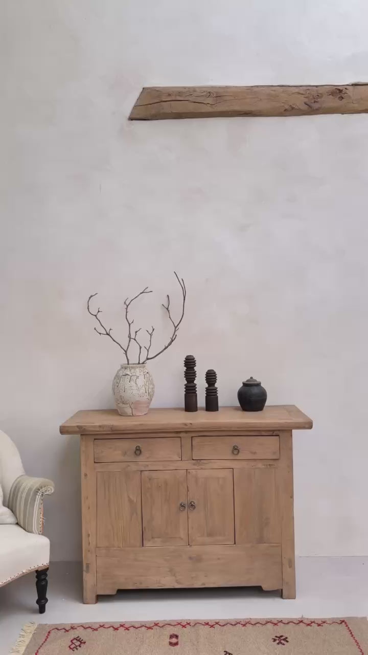 Small Antique Elm Cupboard | Aspen