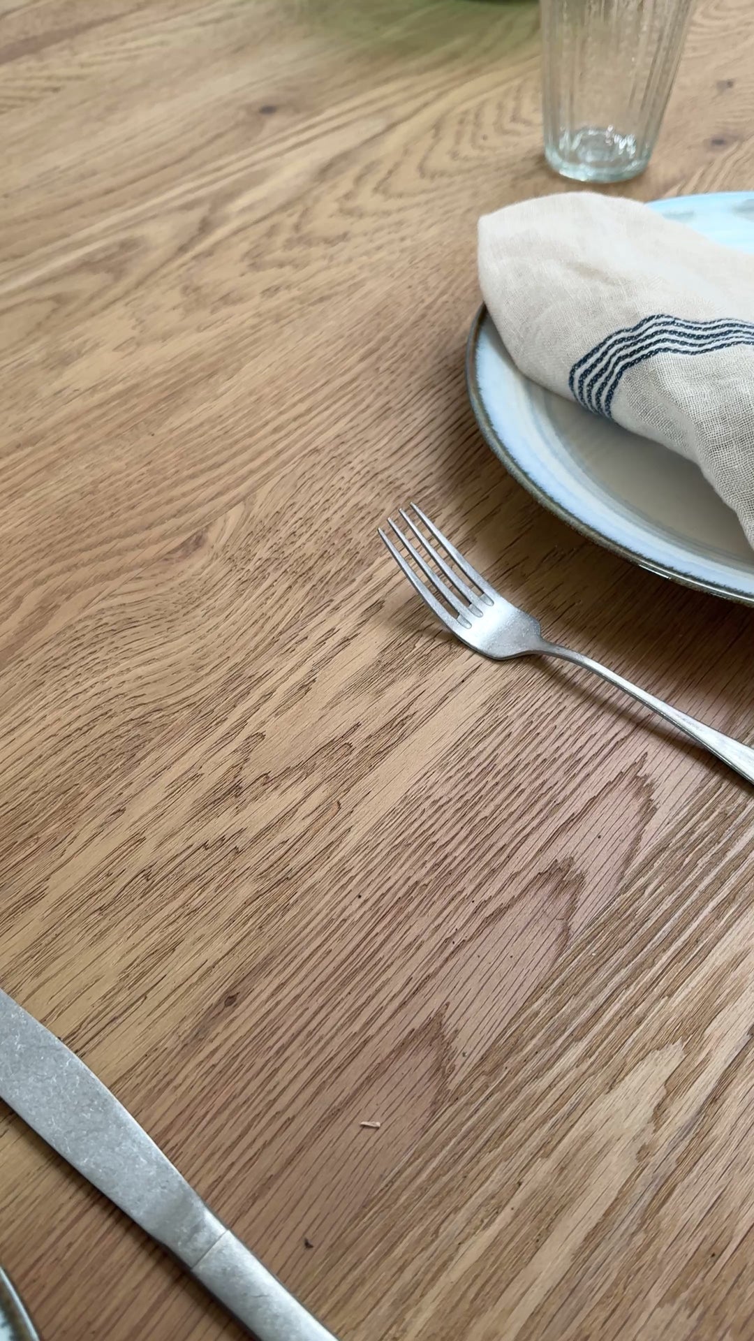 Reclaimed Oak Extending Dining Table