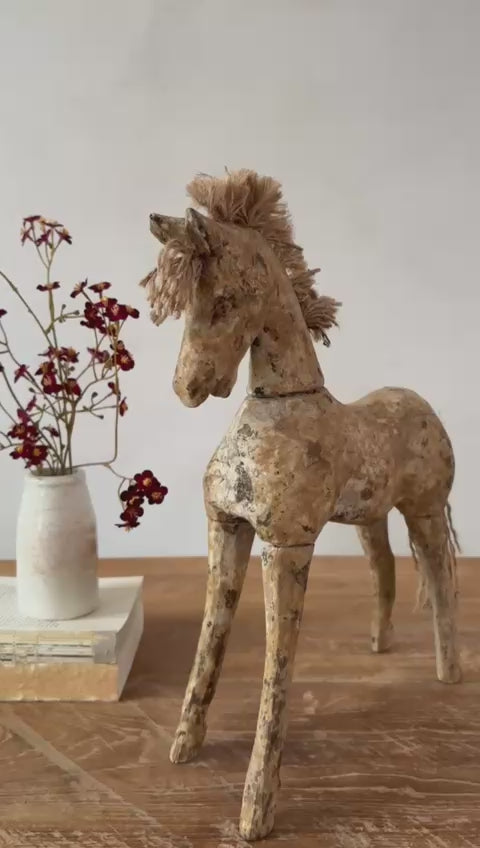 Rustic Primitive Wooden Horse | Apollo