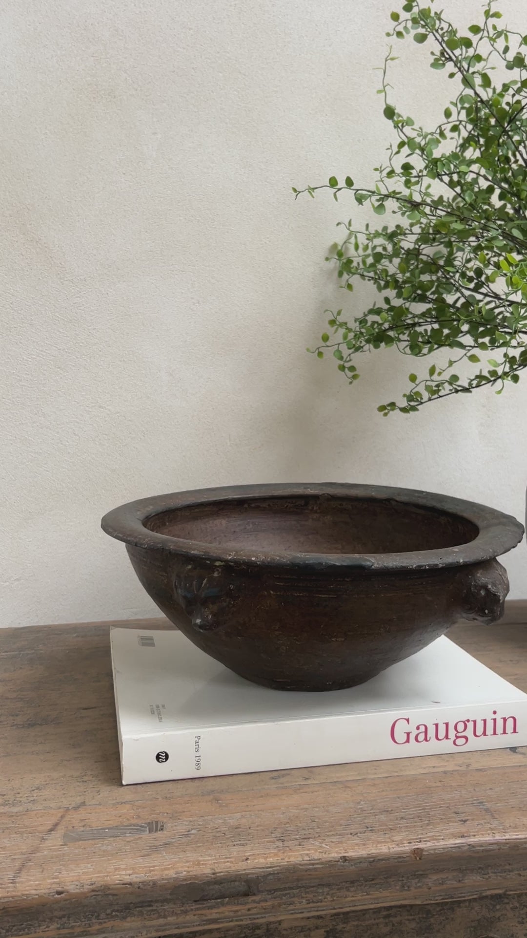 Antique Rustic Ceramic Bowl