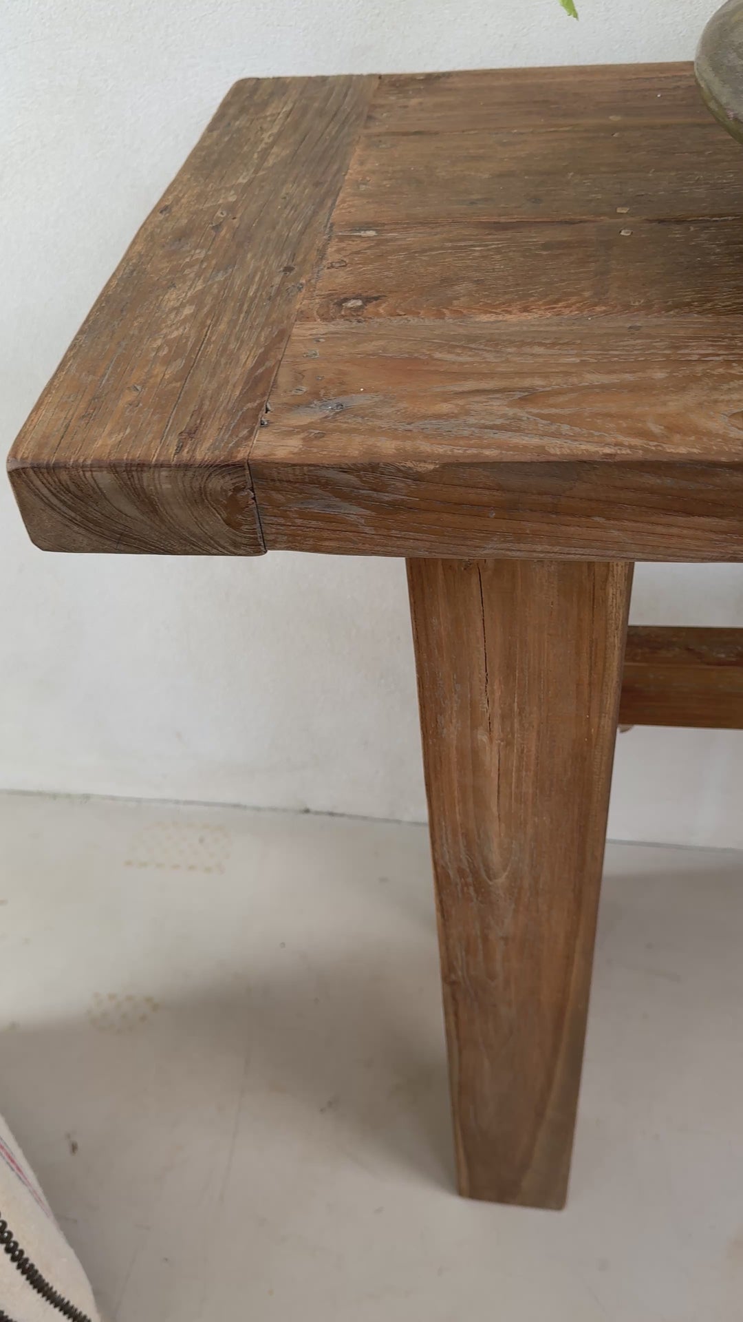 Henley Reclaimed Teak Console Table | Solid Salvaged Wood Console Table