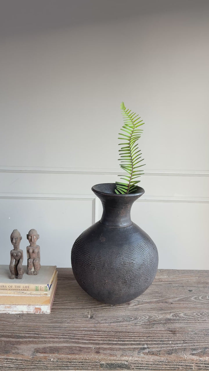 Handcrafted African Pottery Vase | Mossi