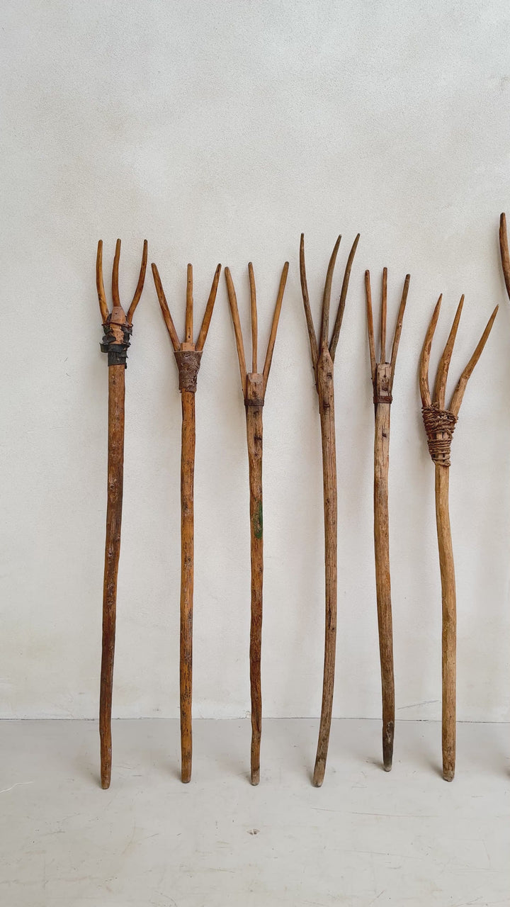 antique hay fork or pitchfork