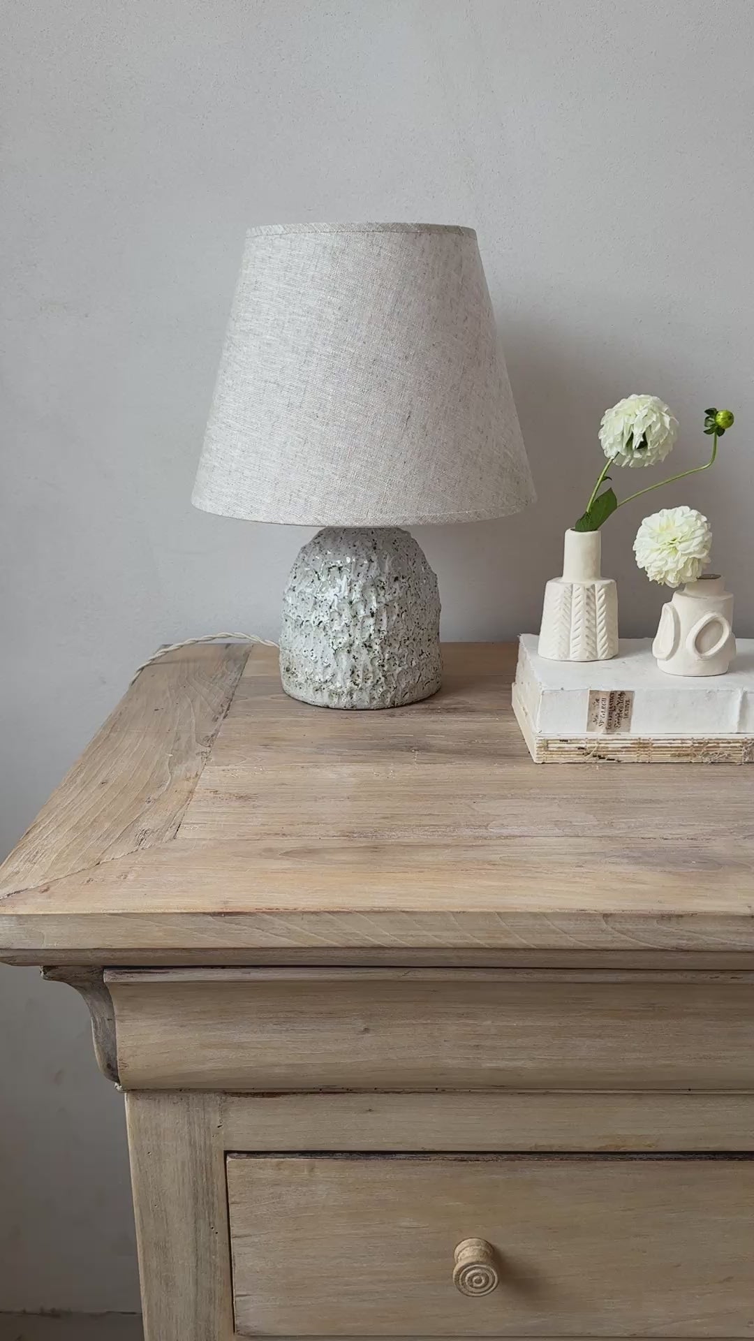 Natural Glazed Ceramic Table Lamp