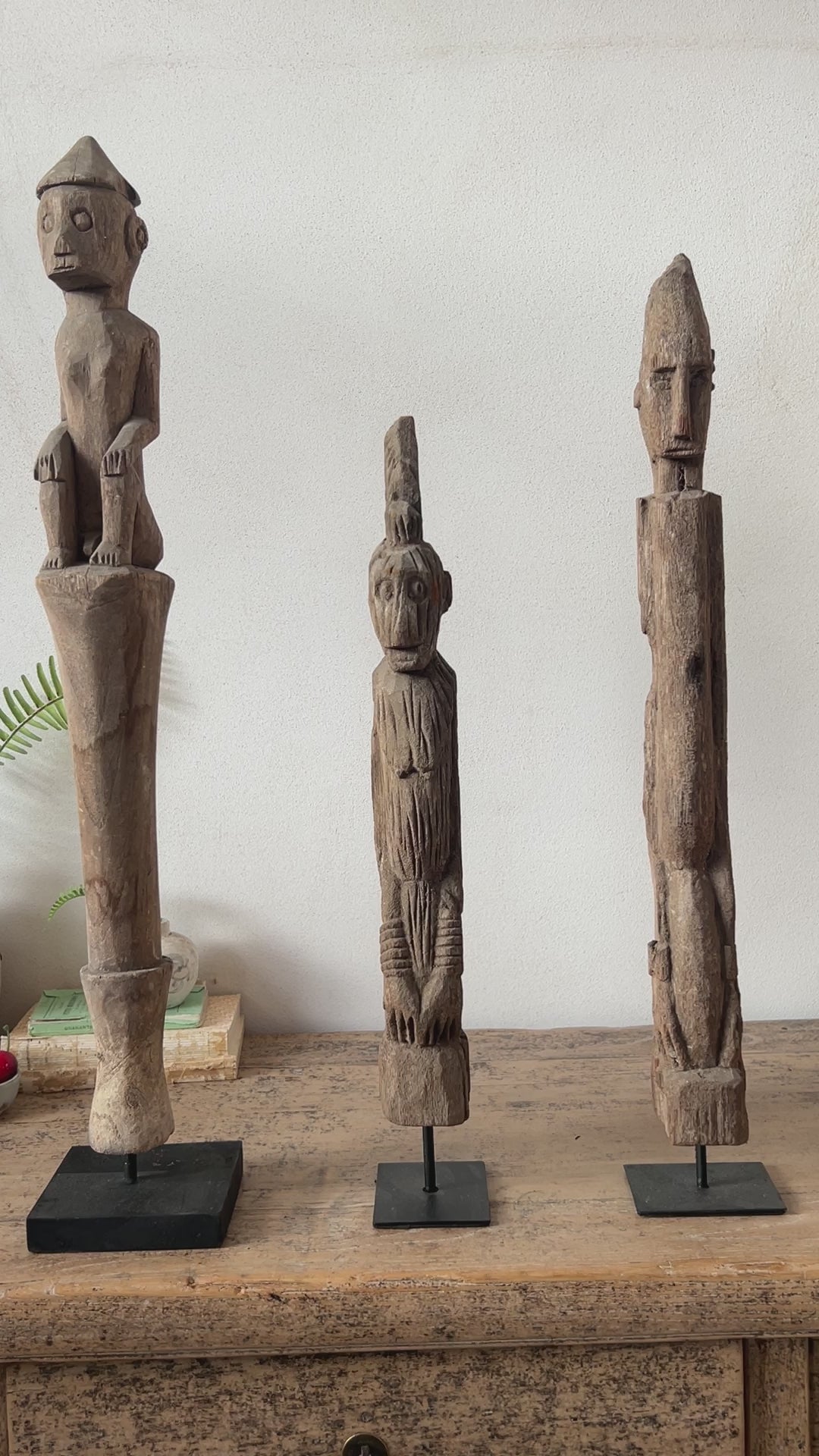 Antique Wooden Monkey Statues | Dewani