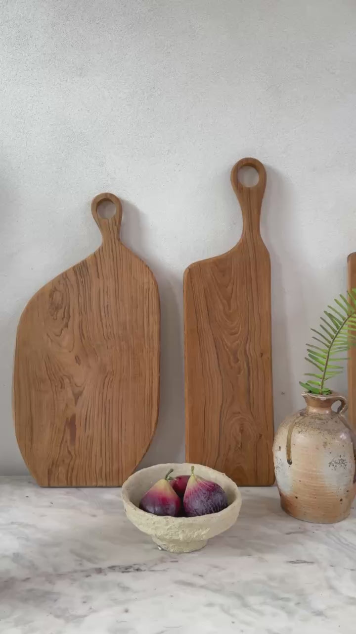 Long Teak Charcuterie Board