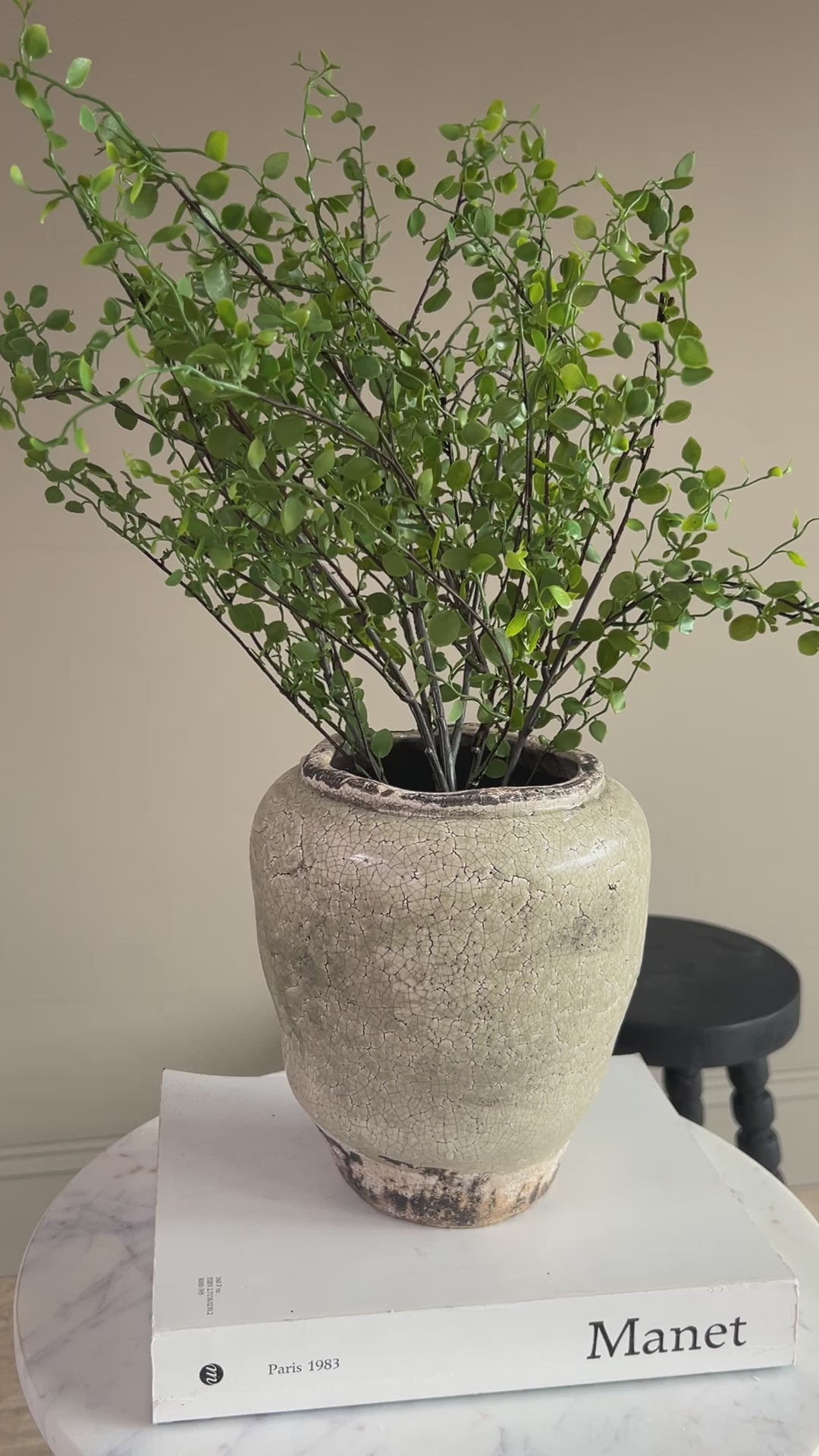 Stone Crackle Glaze Pot | Clarissa