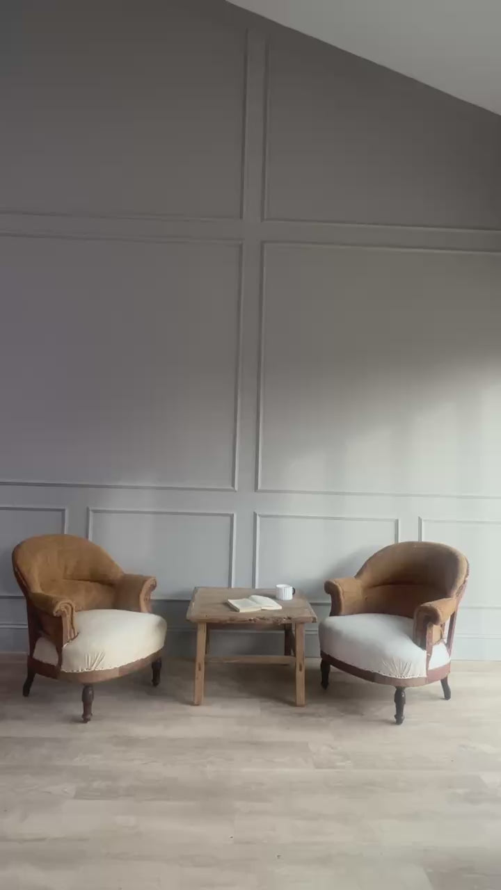 Pair of Antique French Deconstructed Armchairs | Beynac