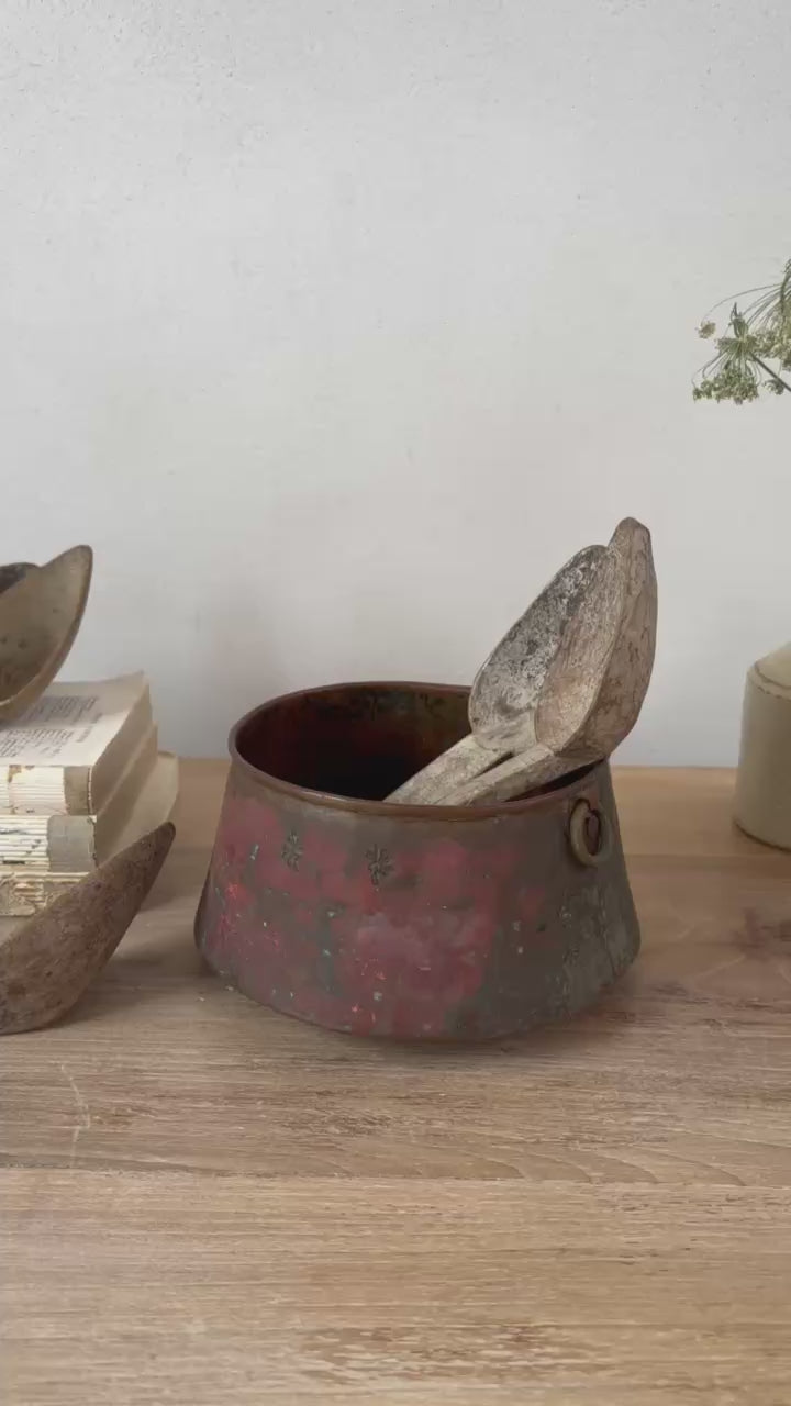 Antique Copper and Brass Vessel