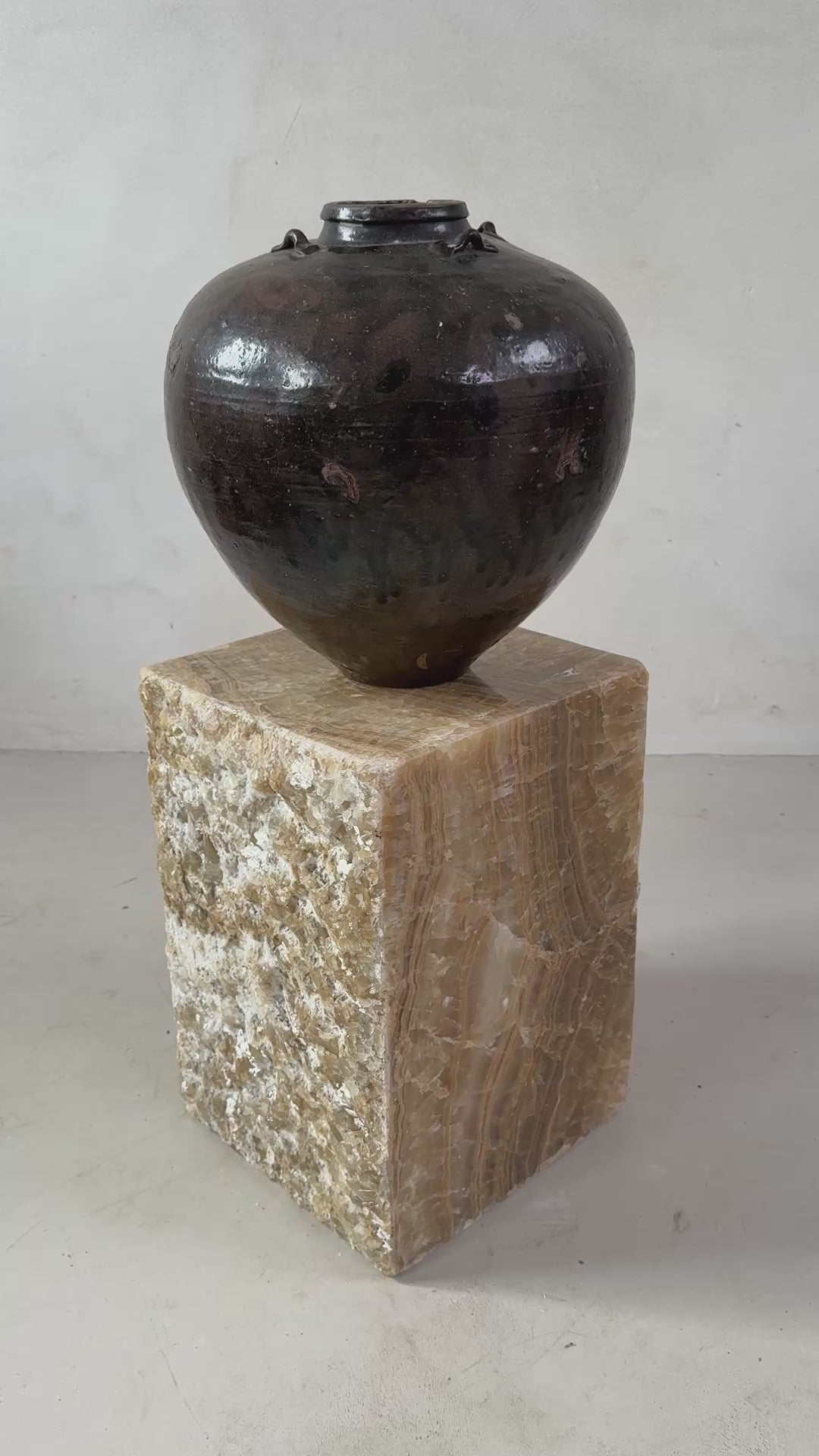 Solid Onyx Plinth | side table